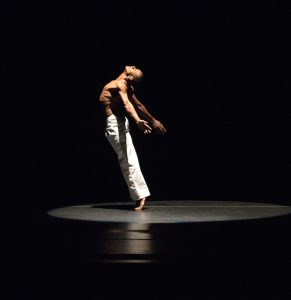 Alvin Ailey American Dance Theater's Kirven Douthit-Boyd in David Parson's Caught. Photo by Rosalie O'Connor